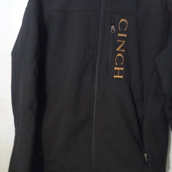 Cinch Full Zip Jacket Men L Western Cowboy Horse Embroidery Black - Picture 6 of 13